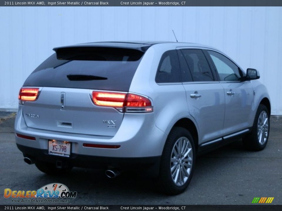 2011 Lincoln MKX AWD Ingot Silver Metallic / Charcoal Black Photo #4