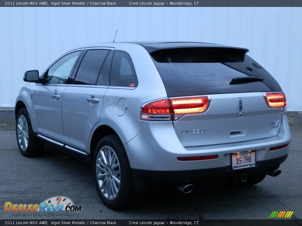 2011 Lincoln MKX AWD Ingot Silver Metallic / Charcoal Black Photo #6
