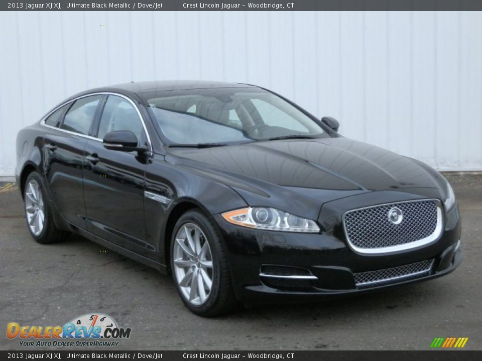 2013 Jaguar XJ XJ Ultimate Black Metallic / Dove/Jet Photo #3