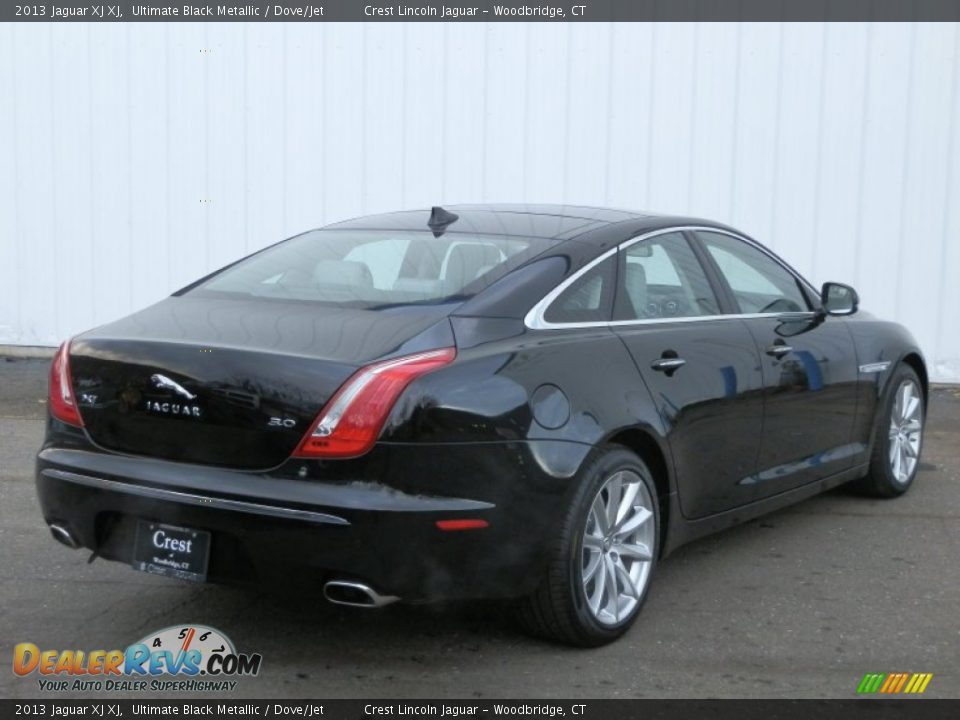2013 Jaguar XJ XJ Ultimate Black Metallic / Dove/Jet Photo #4