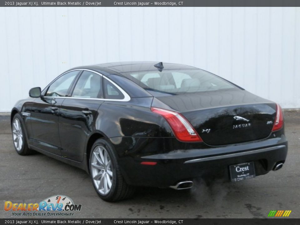2013 Jaguar XJ XJ Ultimate Black Metallic / Dove/Jet Photo #6