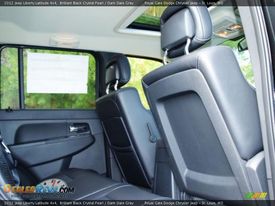 2012 Jeep Liberty Latitude 4x4 Brilliant Black Crystal Pearl / Dark Slate Gray Photo #4