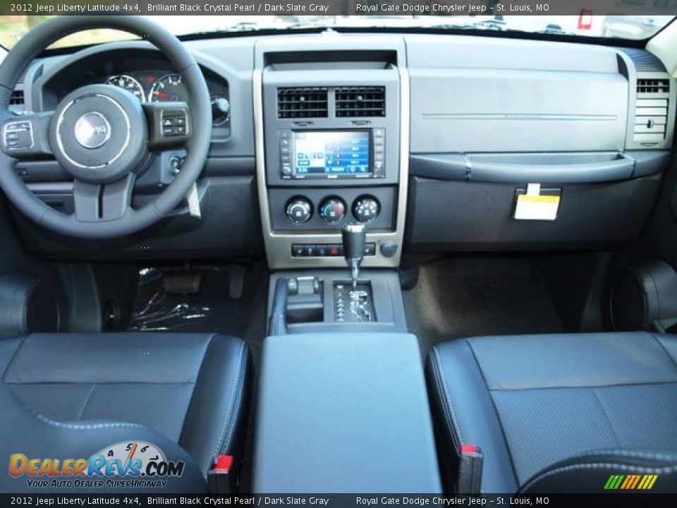 2012 Jeep Liberty Latitude 4x4 Brilliant Black Crystal Pearl / Dark Slate Gray Photo #5