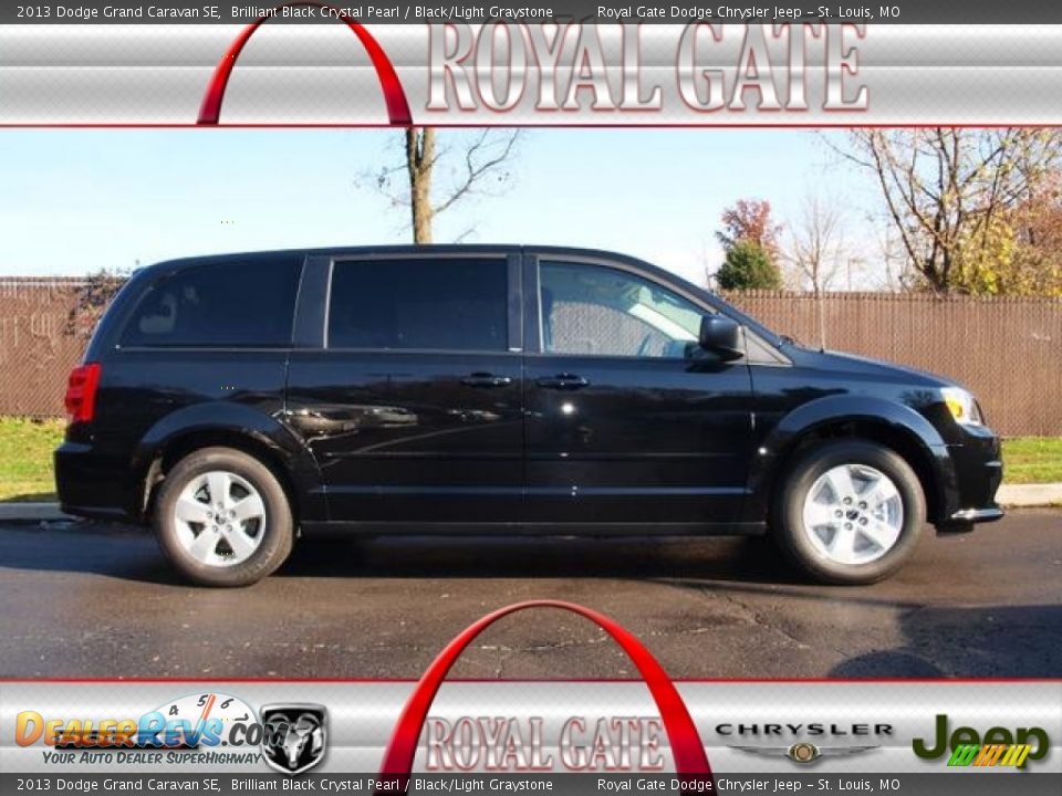 2013 Dodge Grand Caravan SE Brilliant Black Crystal Pearl / Black/Light Graystone Photo #1