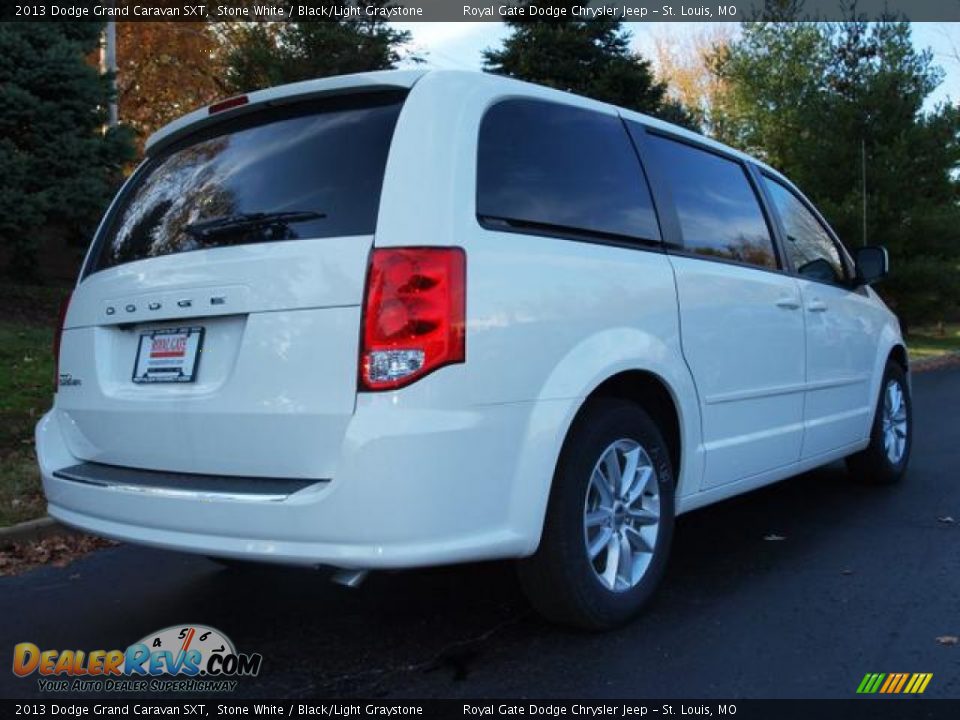 2013 Dodge Grand Caravan SXT Stone White / Black/Light Graystone Photo #3