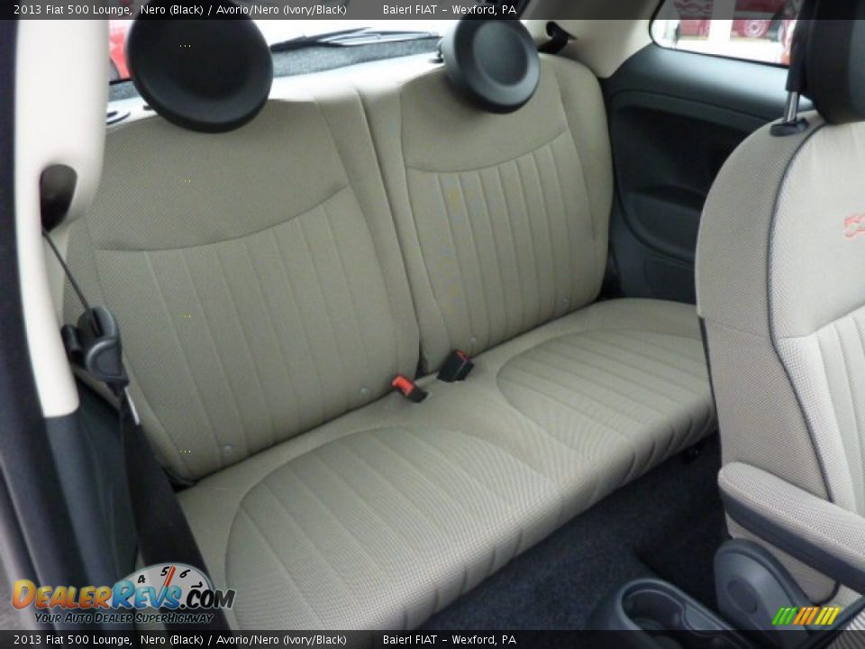 Rear Seat of 2013 Fiat 500 Lounge Photo #8