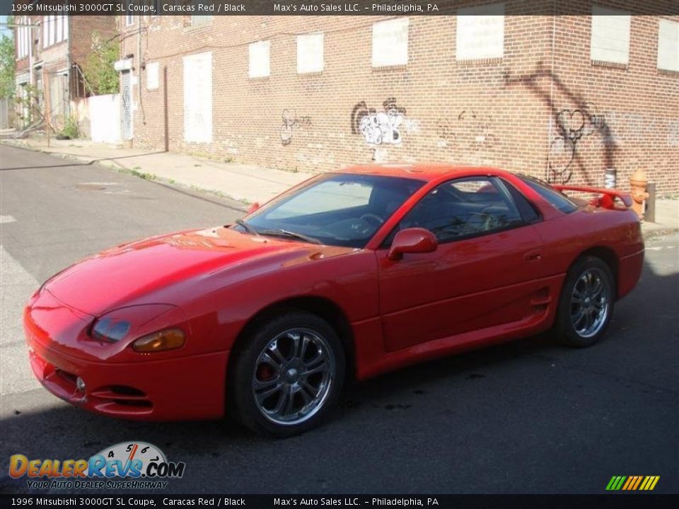 1996 Mitsubishi 3000GT SL Coupe Caracas Red / Black Photo #2