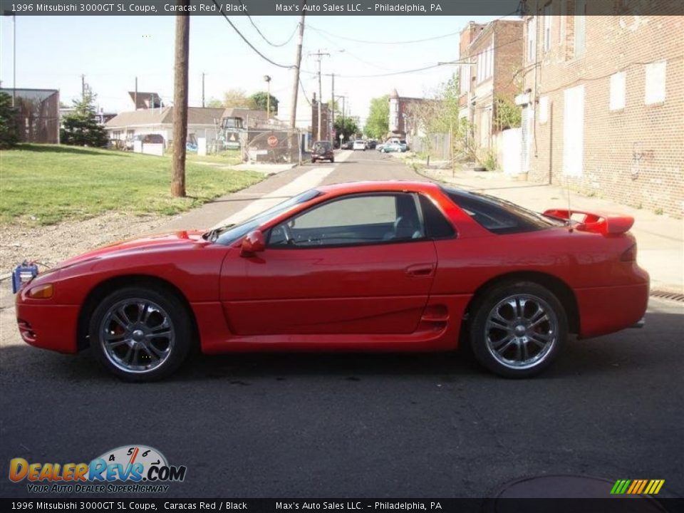 1996 Mitsubishi 3000GT SL Coupe Caracas Red / Black Photo #12