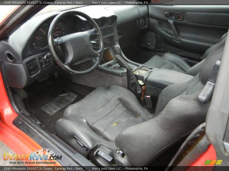 Black Interior - 1996 Mitsubishi 3000GT SL Coupe Photo #22