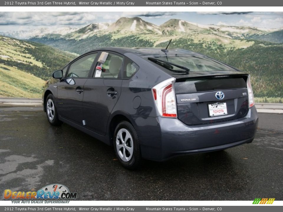 2012 Toyota Prius 3rd Gen Three Hybrid Winter Gray Metallic / Misty Gray Photo #2
