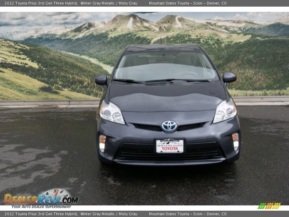 2012 Toyota Prius 3rd Gen Three Hybrid Winter Gray Metallic / Misty Gray Photo #3