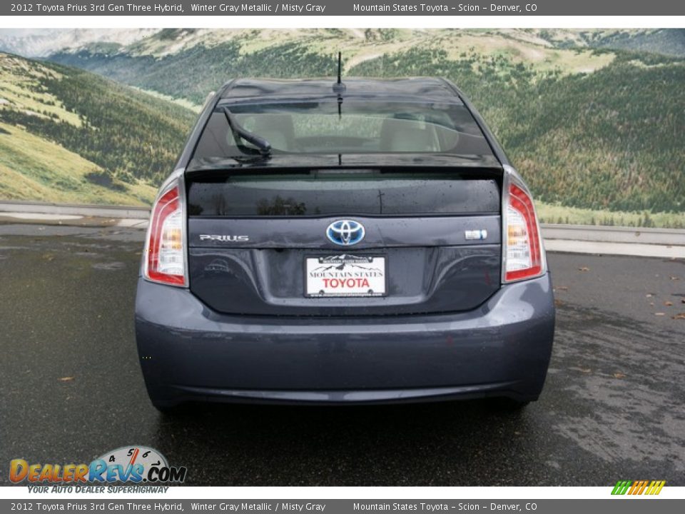 2012 Toyota Prius 3rd Gen Three Hybrid Winter Gray Metallic / Misty Gray Photo #4