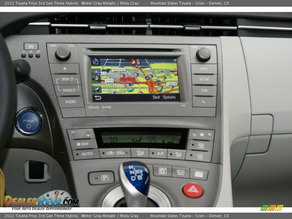 2012 Toyota Prius 3rd Gen Three Hybrid Winter Gray Metallic / Misty Gray Photo #6