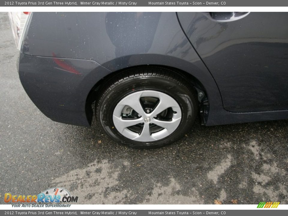2012 Toyota Prius 3rd Gen Three Hybrid Winter Gray Metallic / Misty Gray Photo #9