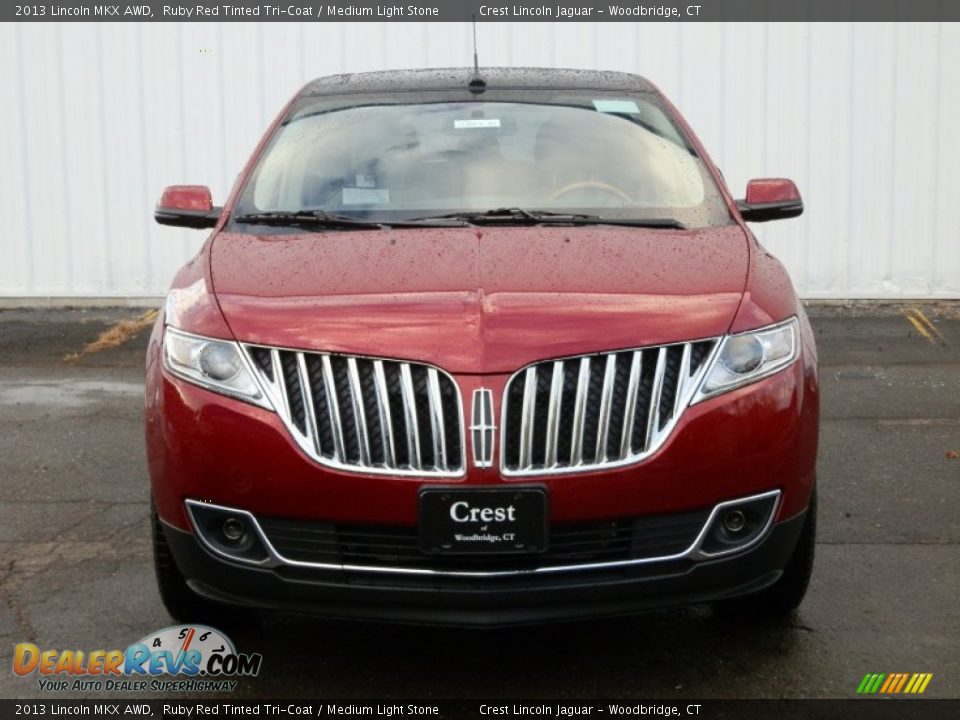 2013 Lincoln MKX AWD Ruby Red Tinted Tri-Coat / Medium Light Stone Photo #2