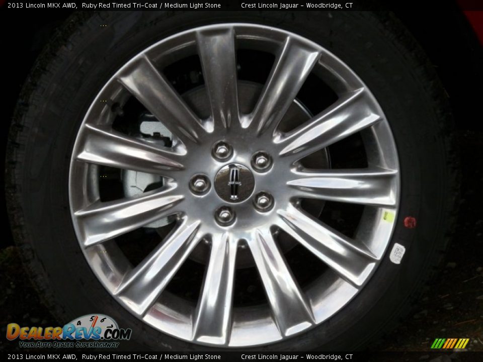 2013 Lincoln MKX AWD Ruby Red Tinted Tri-Coat / Medium Light Stone Photo #17