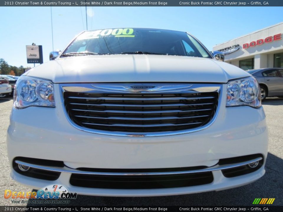 2013 Chrysler Town & Country Touring - L Stone White / Dark Frost Beige/Medium Frost Beige Photo #2
