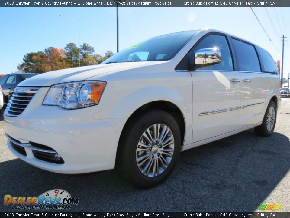 2013 Chrysler Town & Country Touring - L Stone White / Dark Frost Beige/Medium Frost Beige Photo #3