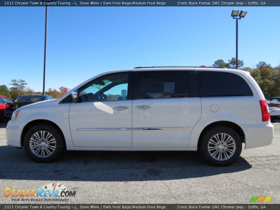 2013 Chrysler Town & Country Touring - L Stone White / Dark Frost Beige/Medium Frost Beige Photo #4