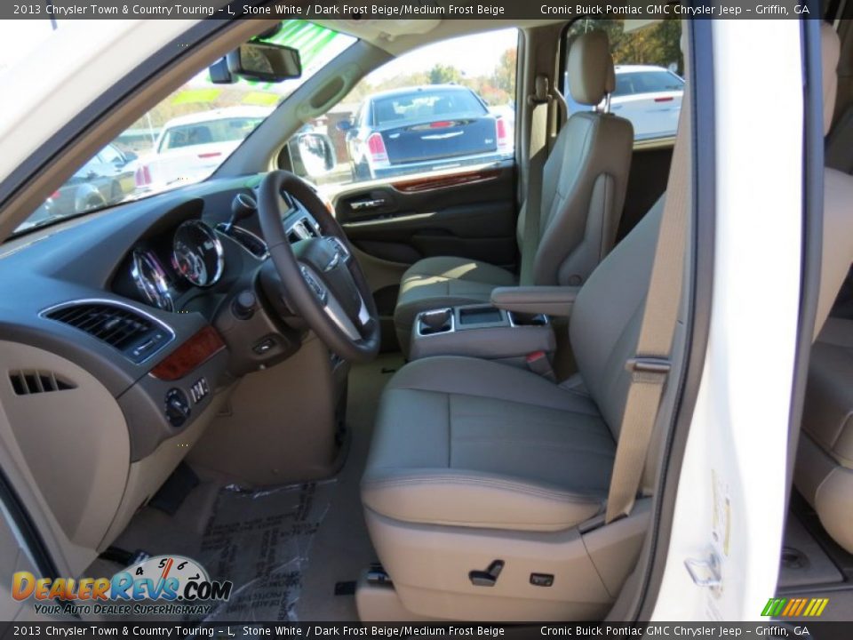 2013 Chrysler Town & Country Touring - L Stone White / Dark Frost Beige/Medium Frost Beige Photo #9