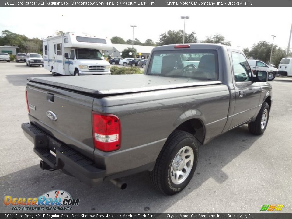 2011 Ford Ranger XLT Regular Cab Dark Shadow Grey Metallic / Medium Dark Flint Photo #7