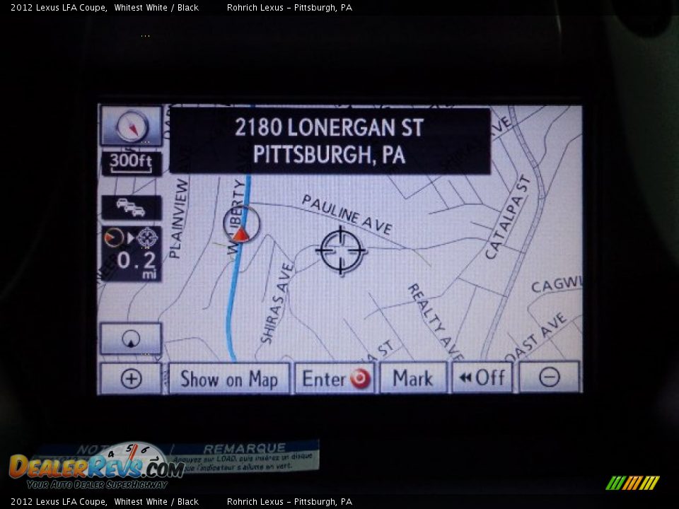 Navigation of 2012 Lexus LFA Coupe Photo #16