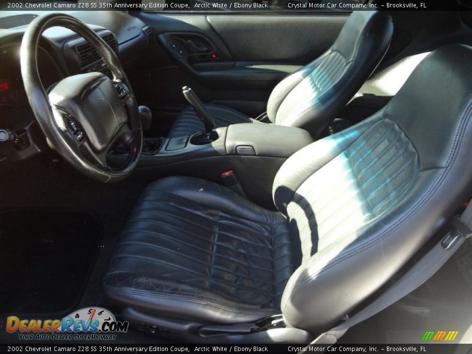 Front Seat of 2002 Chevrolet Camaro Z28 SS 35th Anniversary Edition Coupe Photo #4