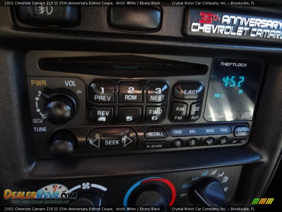 Audio System of 2002 Chevrolet Camaro Z28 SS 35th Anniversary Edition Coupe Photo #20