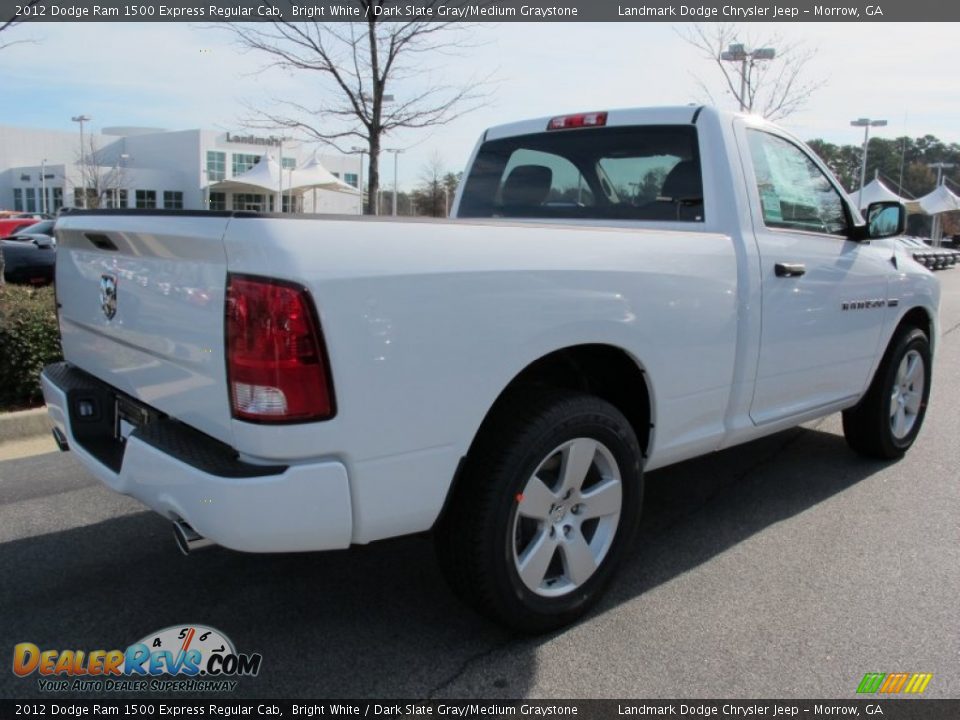 2012 Dodge Ram 1500 Express Regular Cab Bright White / Dark Slate Gray/Medium Graystone Photo #3