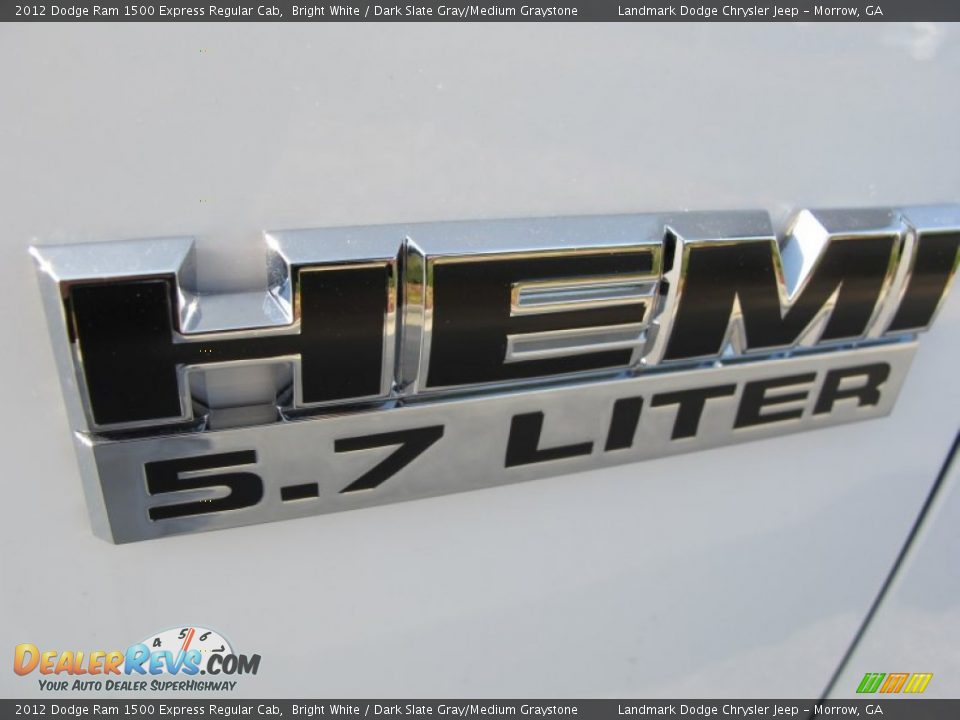 2012 Dodge Ram 1500 Express Regular Cab Bright White / Dark Slate Gray/Medium Graystone Photo #6