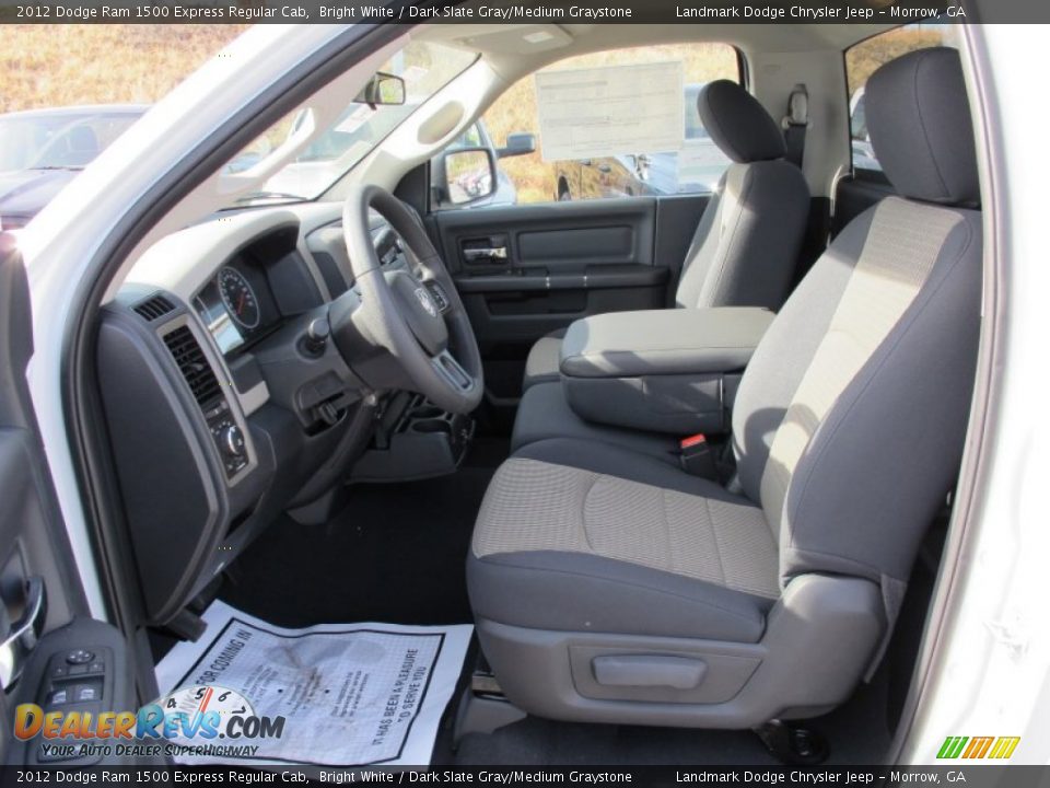 2012 Dodge Ram 1500 Express Regular Cab Bright White / Dark Slate Gray/Medium Graystone Photo #7