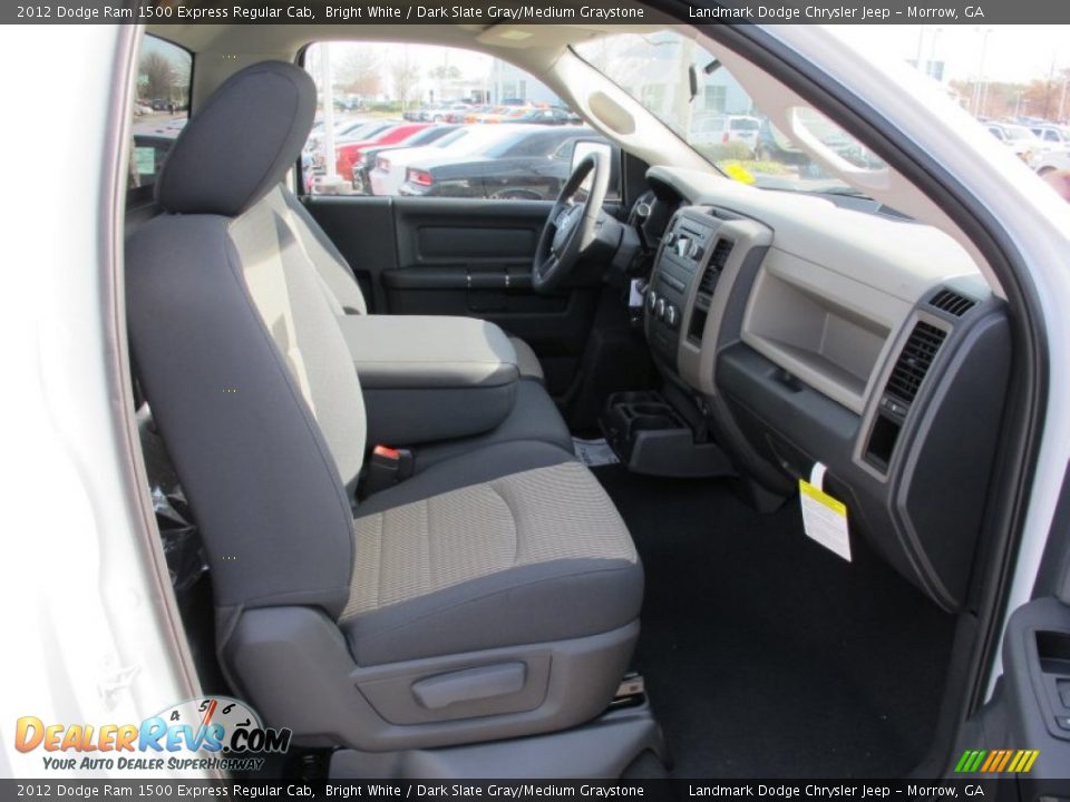 2012 Dodge Ram 1500 Express Regular Cab Bright White / Dark Slate Gray/Medium Graystone Photo #8