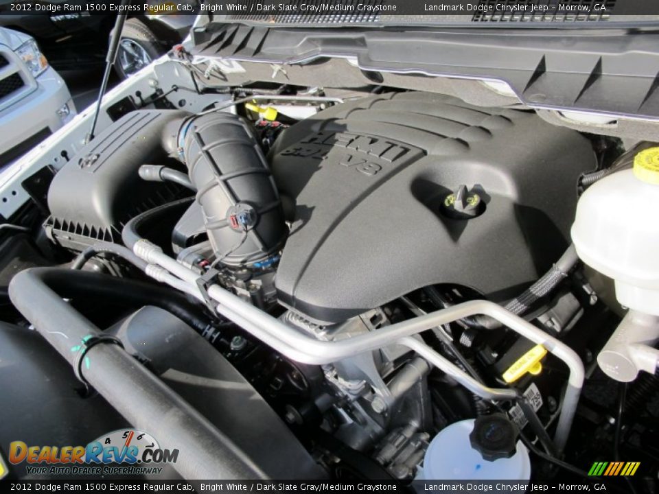 2012 Dodge Ram 1500 Express Regular Cab Bright White / Dark Slate Gray/Medium Graystone Photo #10