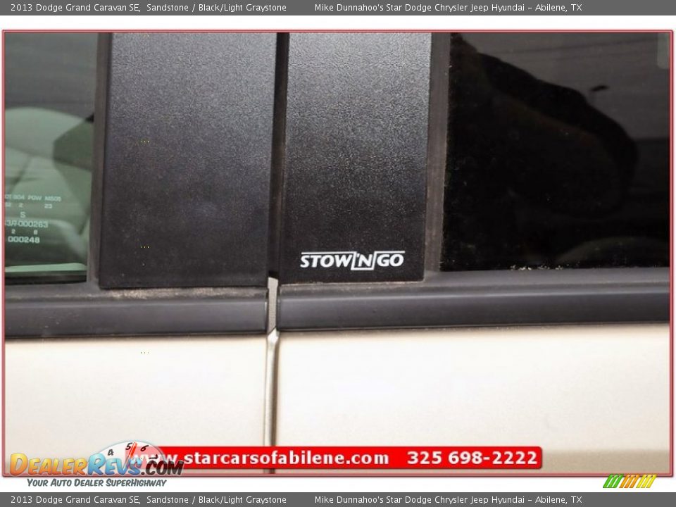 2013 Dodge Grand Caravan SE Sandstone / Black/Light Graystone Photo #3