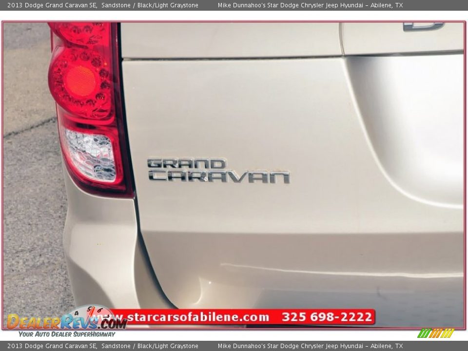 2013 Dodge Grand Caravan SE Sandstone / Black/Light Graystone Photo #6