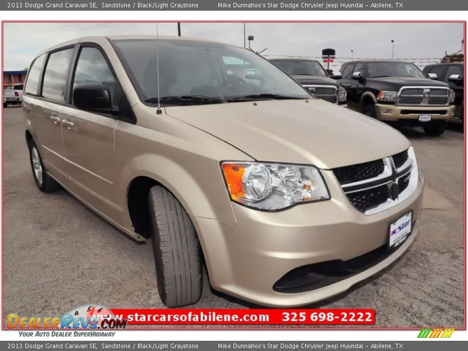 2013 Dodge Grand Caravan SE Sandstone / Black/Light Graystone Photo #9