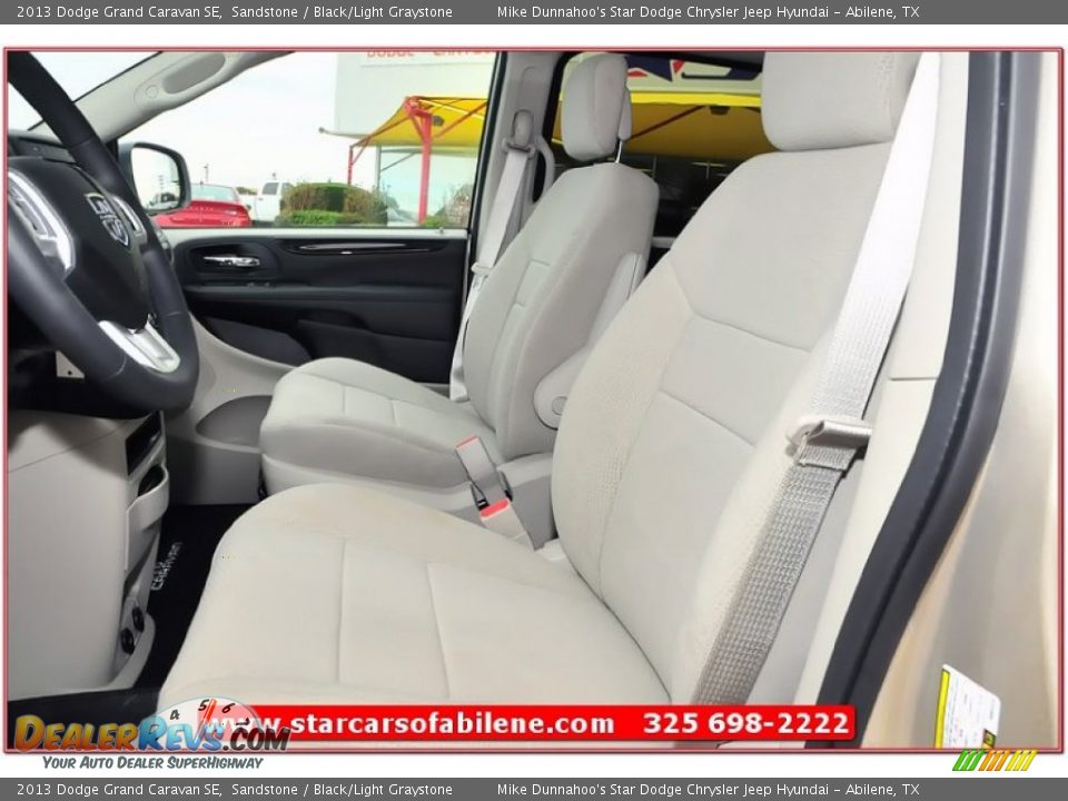 2013 Dodge Grand Caravan SE Sandstone / Black/Light Graystone Photo #12