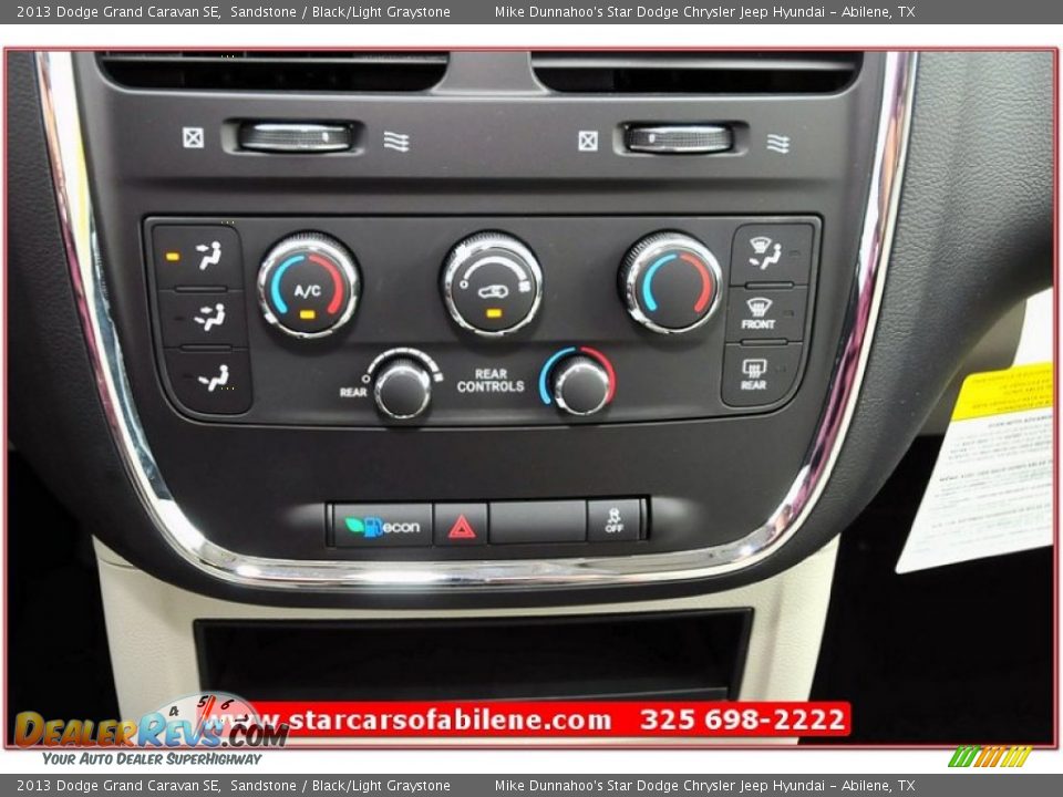 2013 Dodge Grand Caravan SE Sandstone / Black/Light Graystone Photo #33