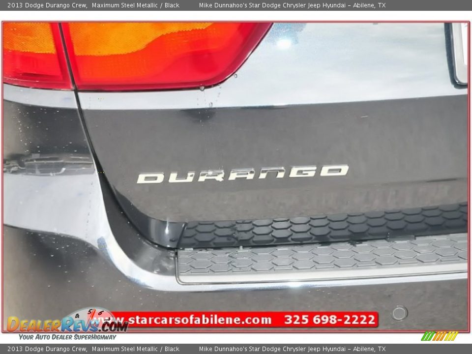 2013 Dodge Durango Crew Maximum Steel Metallic / Black Photo #4