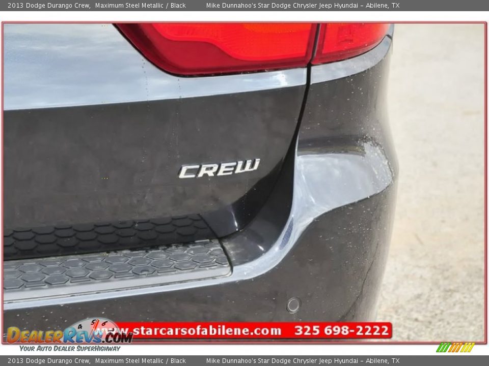 2013 Dodge Durango Crew Maximum Steel Metallic / Black Photo #5