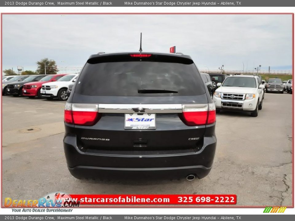 2013 Dodge Durango Crew Maximum Steel Metallic / Black Photo #6