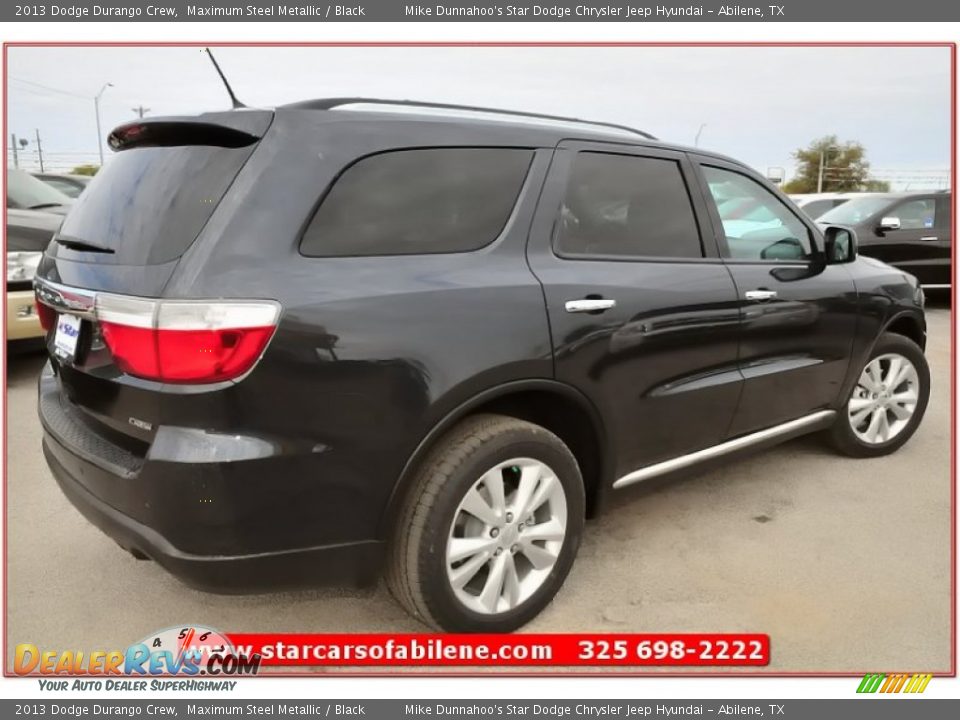2013 Dodge Durango Crew Maximum Steel Metallic / Black Photo #7