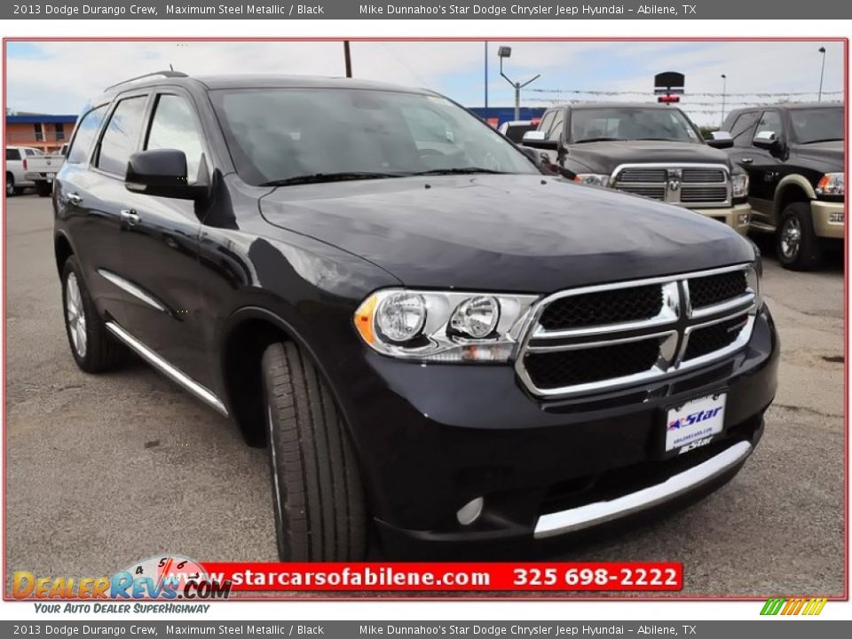 2013 Dodge Durango Crew Maximum Steel Metallic / Black Photo #9