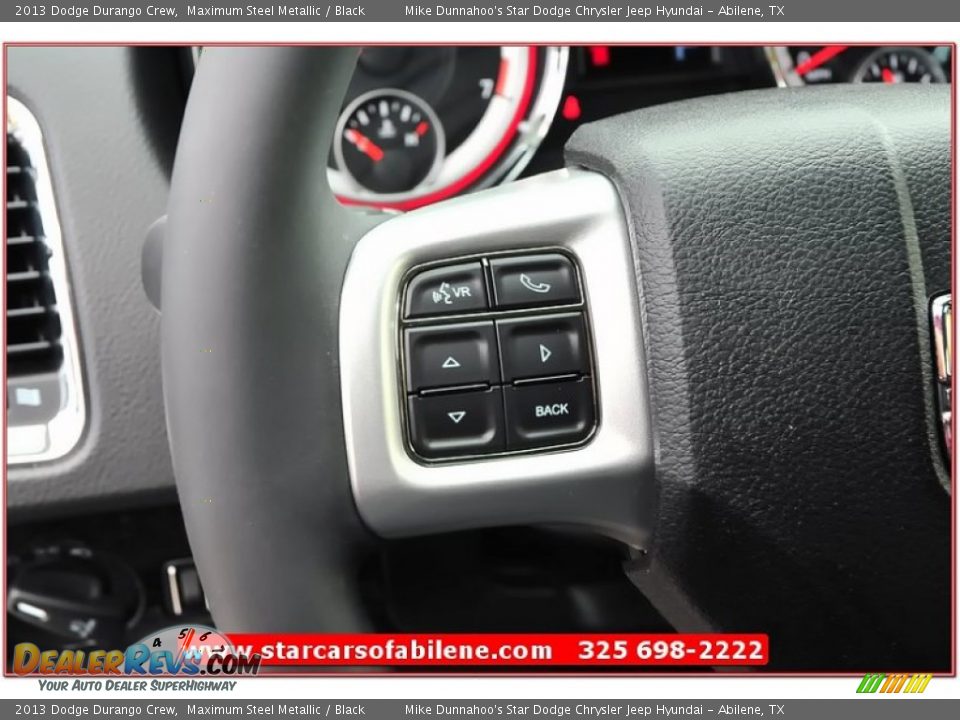 2013 Dodge Durango Crew Maximum Steel Metallic / Black Photo #15