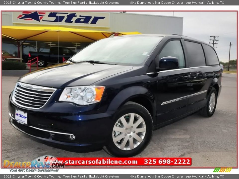 2013 Chrysler Town & Country Touring True Blue Pearl / Black/Light Graystone Photo #1
