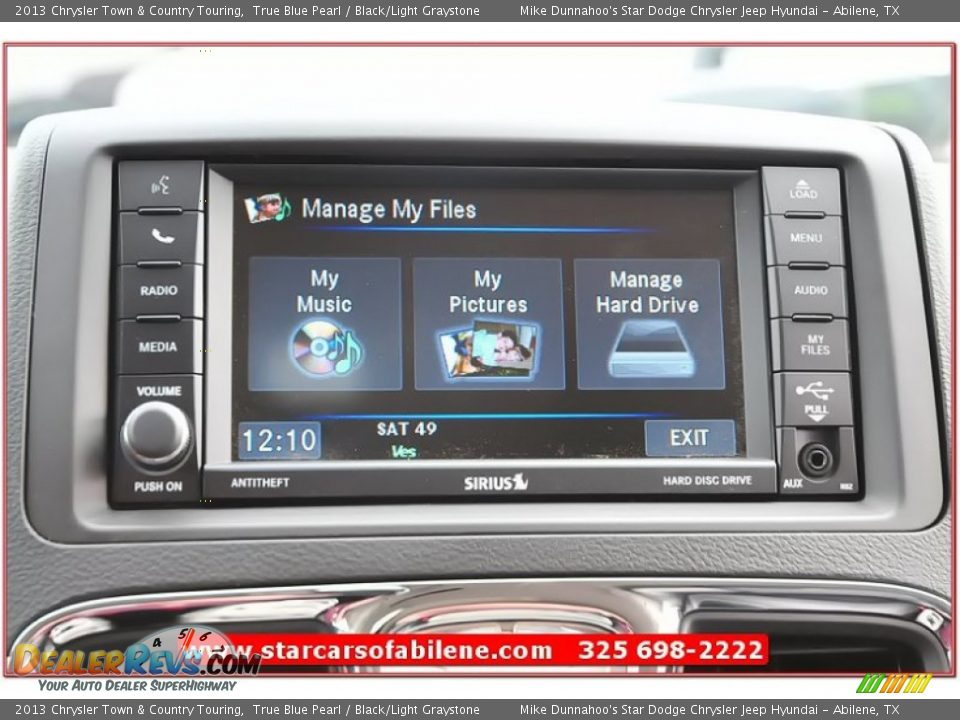 2013 Chrysler Town & Country Touring True Blue Pearl / Black/Light Graystone Photo #31