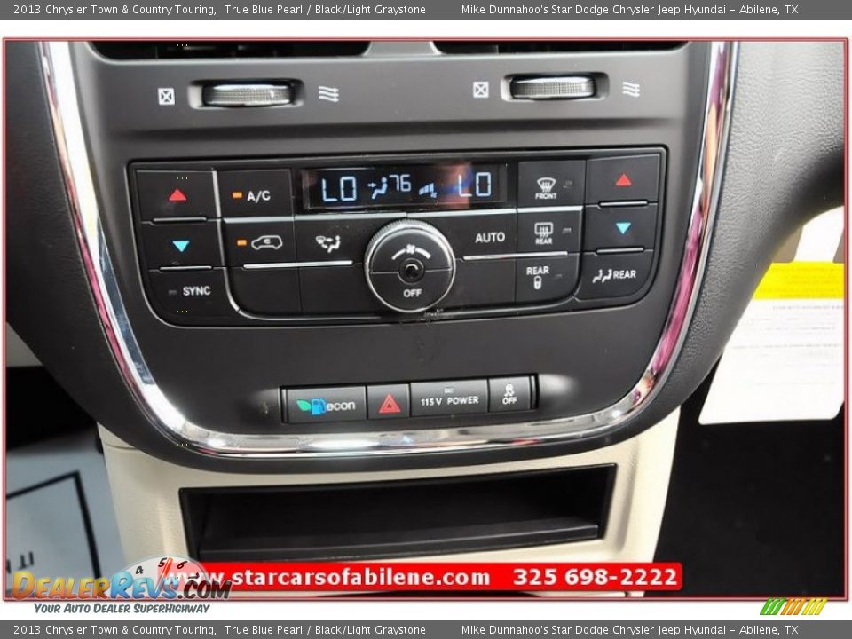2013 Chrysler Town & Country Touring True Blue Pearl / Black/Light Graystone Photo #33