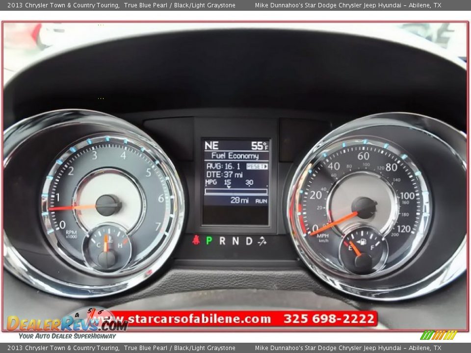 2013 Chrysler Town & Country Touring True Blue Pearl / Black/Light Graystone Photo #35