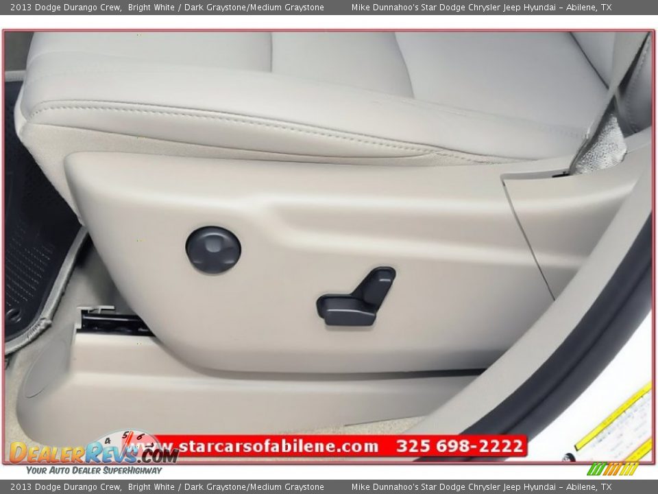2013 Dodge Durango Crew Bright White / Dark Graystone/Medium Graystone Photo #13