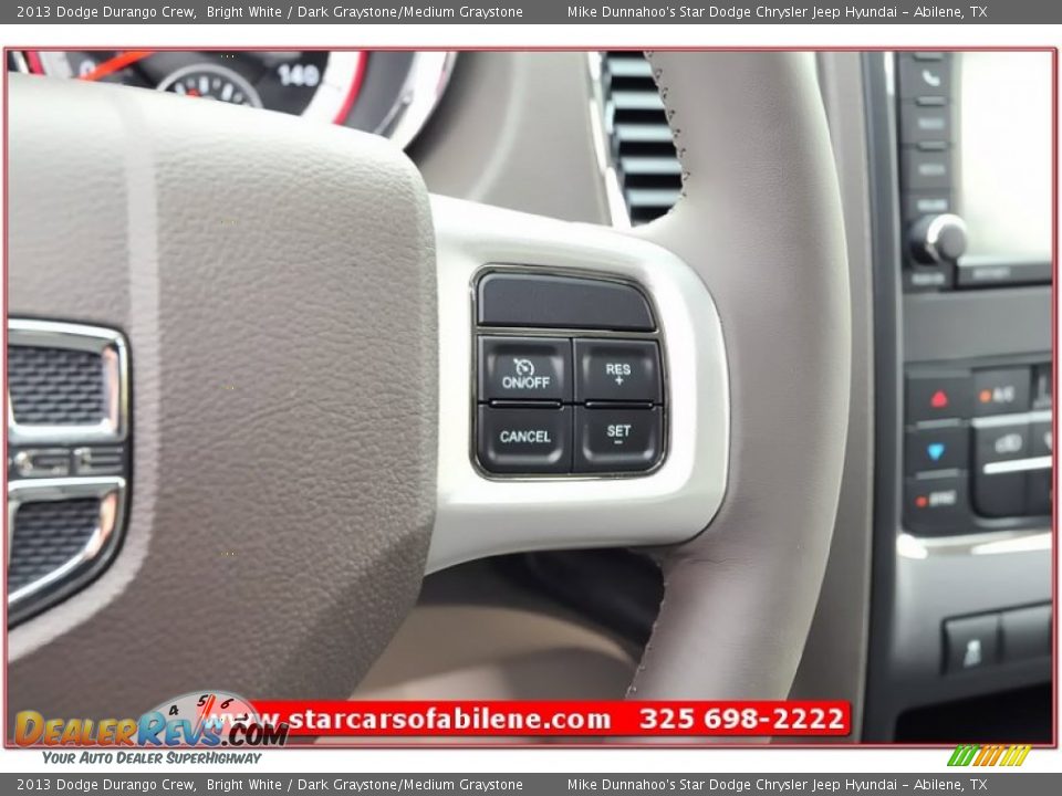 2013 Dodge Durango Crew Bright White / Dark Graystone/Medium Graystone Photo #16